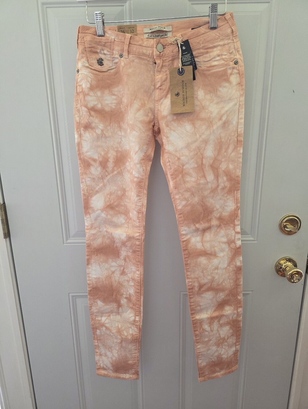 New With Tags Maison Scotch Tye Dye Pants Size 26-$149 Retail